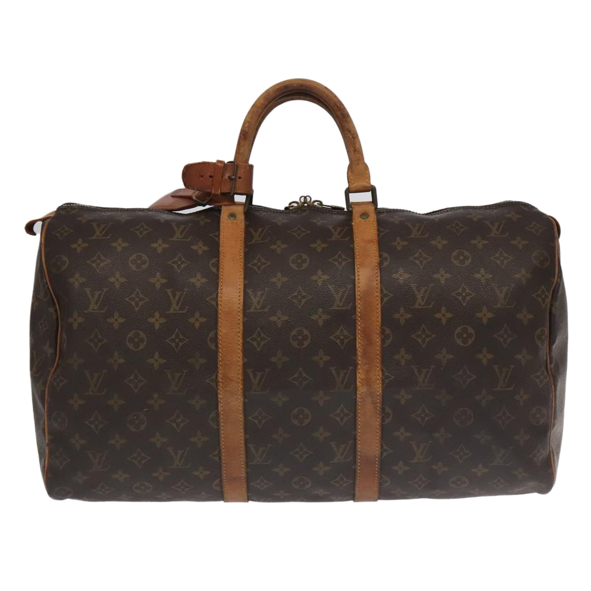 LOUIS VUITTON Monogram Keepall 50 Boston Bag M41426 LV Auth 98881