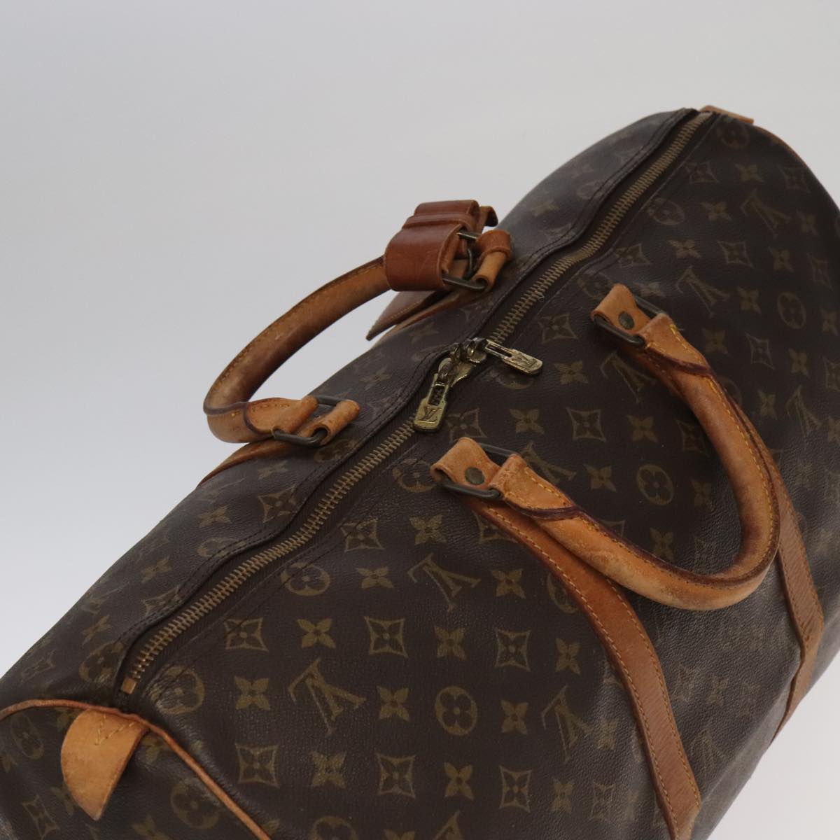 LOUIS VUITTON Monogram Keepall 50 Boston Bag M41426 LV Auth 98881