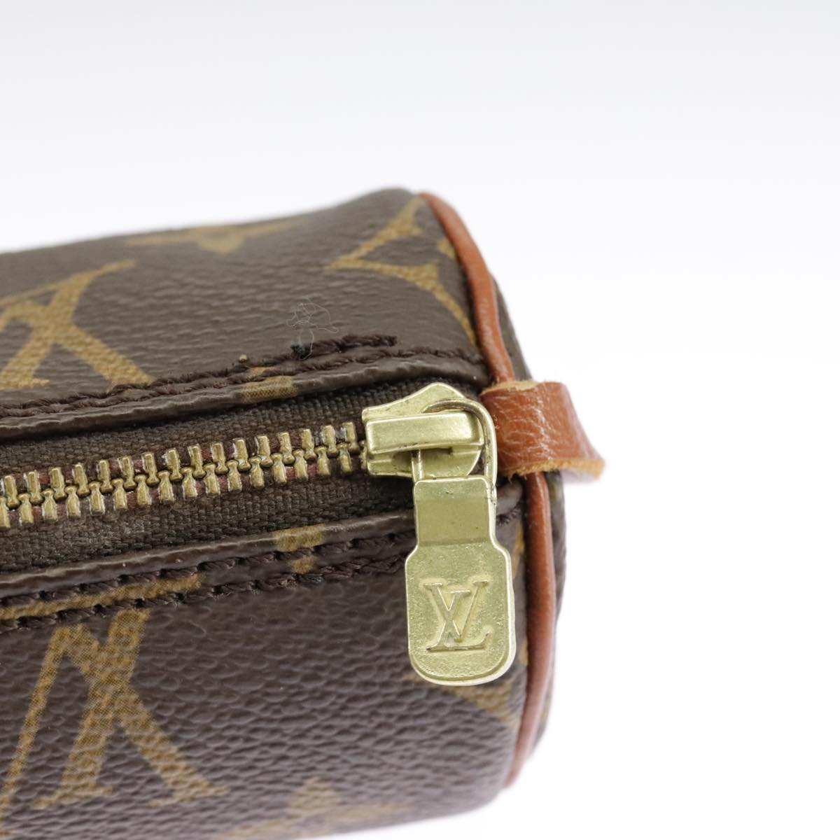 LOUIS VUITTON Monogram Papillon Pouch LV Auth 98902