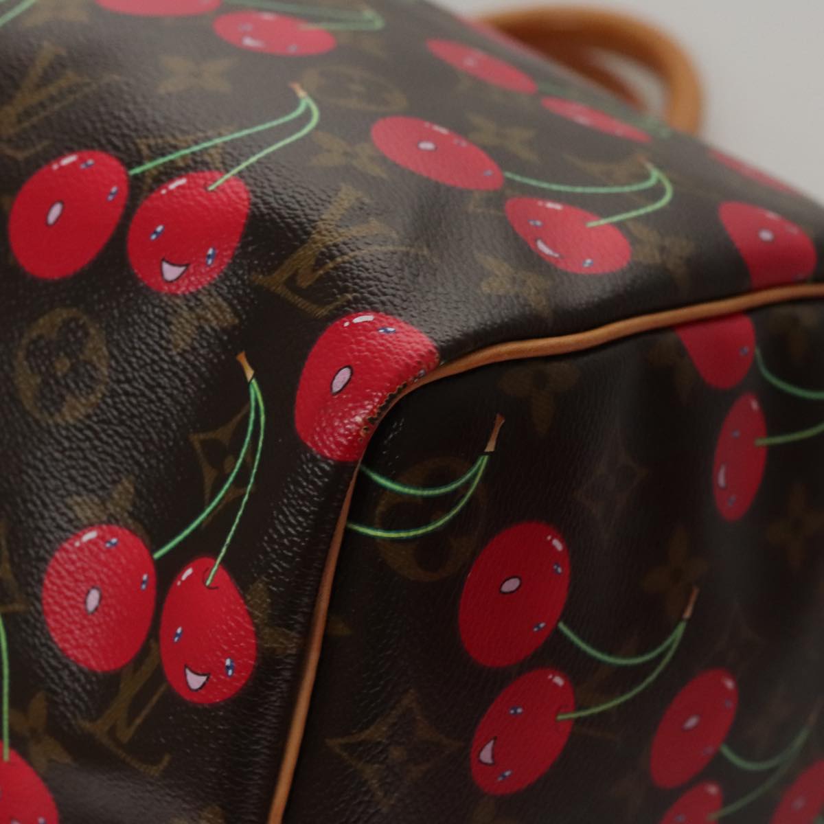 LOUIS VUITTON Monogram Cherry Keepall 45 Boston Bag M95011 LV Auth 98949SM