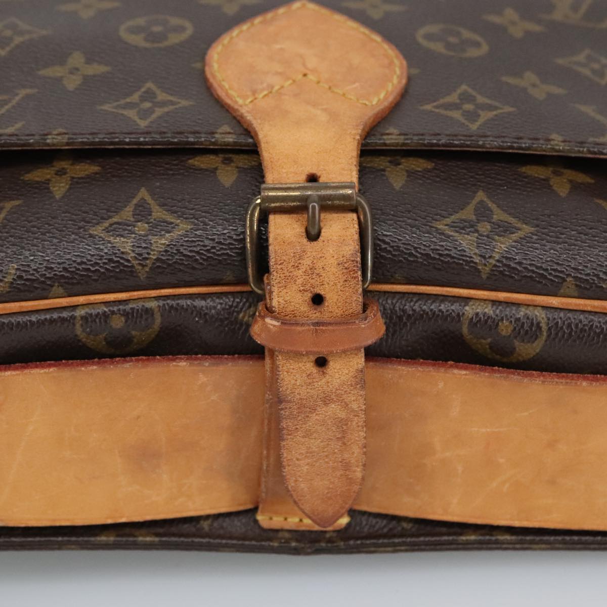 LOUIS VUITTON Monogram Cartouchiere GM Shoulder Bag M51252 LV Auth 98999