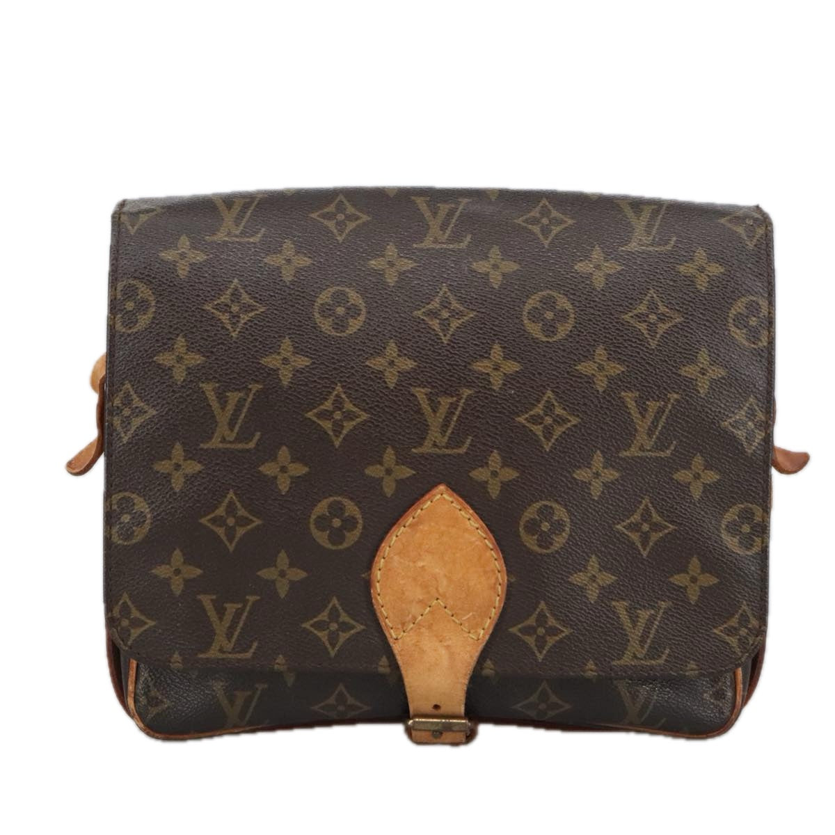 LOUIS VUITTON Monogram Cartouchiere GM Shoulder Bag M51252 LV Auth 98999