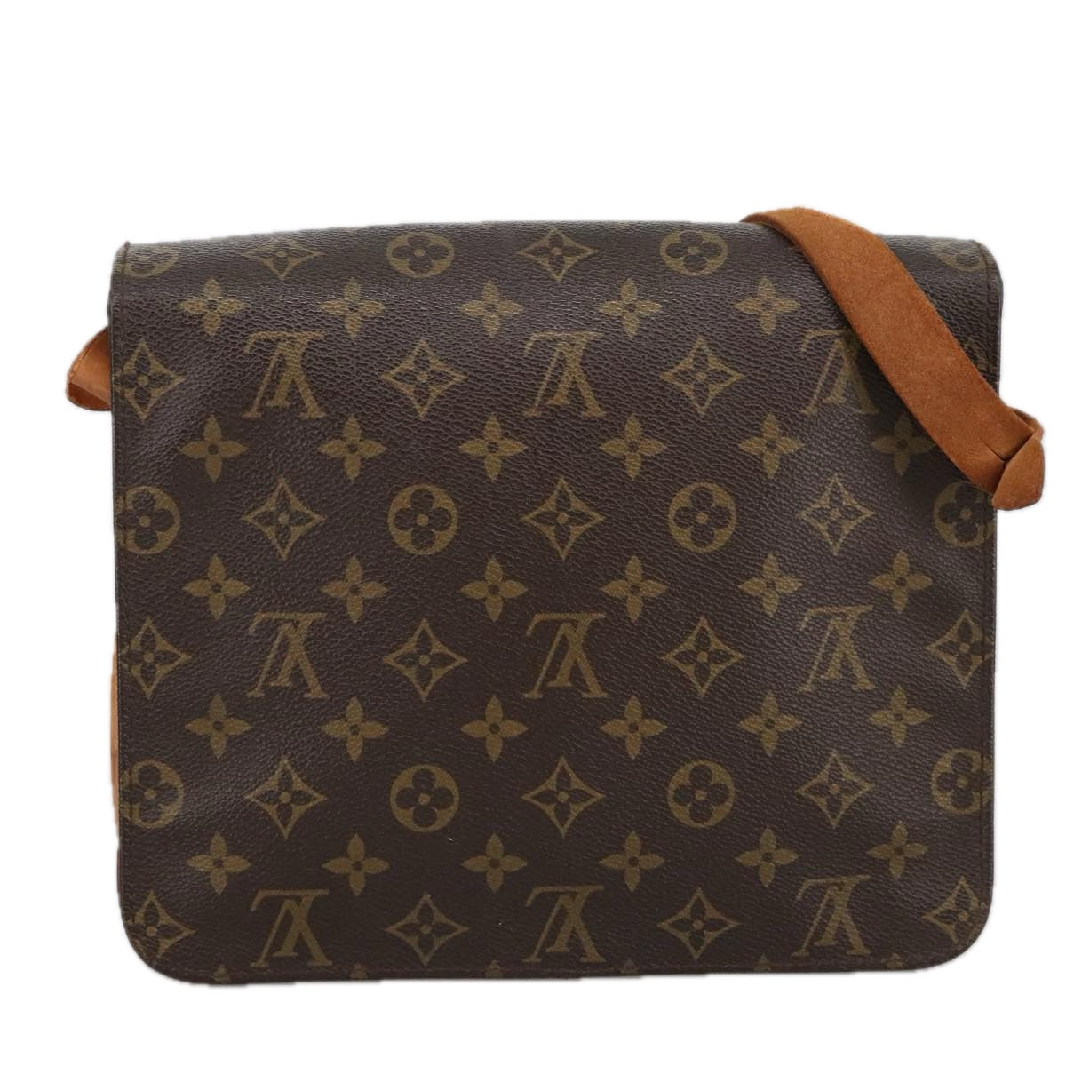 LOUIS VUITTON Monogram Cartouchiere GM Shoulder Bag M51252 LV Auth 98999