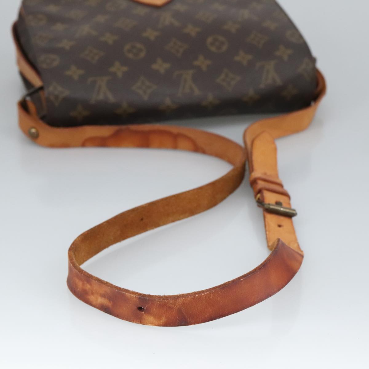 LOUIS VUITTON Monogram Cartouchiere GM Shoulder Bag M51252 LV Auth 98999