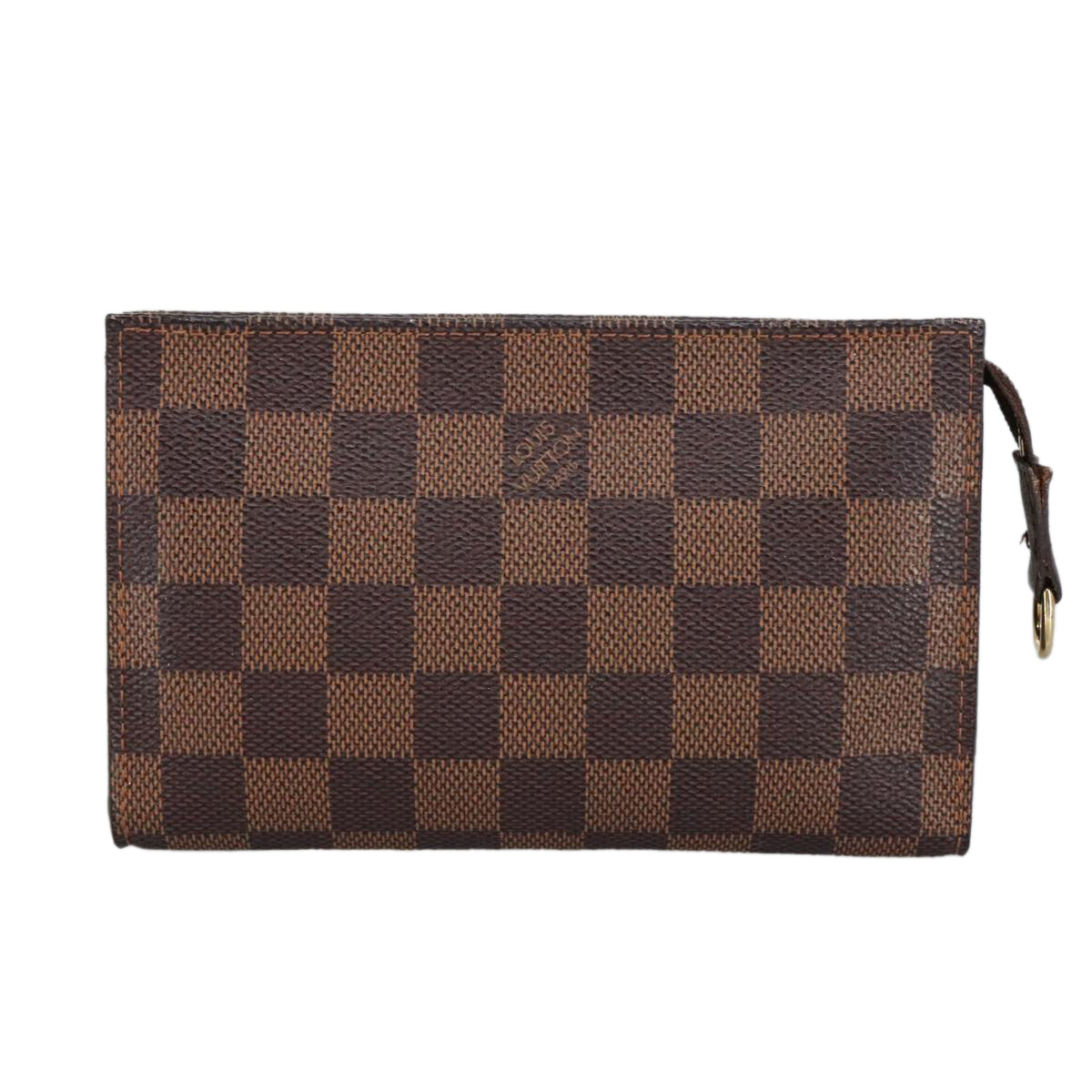 LOUIS VUITTON Damier Ebene Marais Pouch Pouch LV Auth 99010