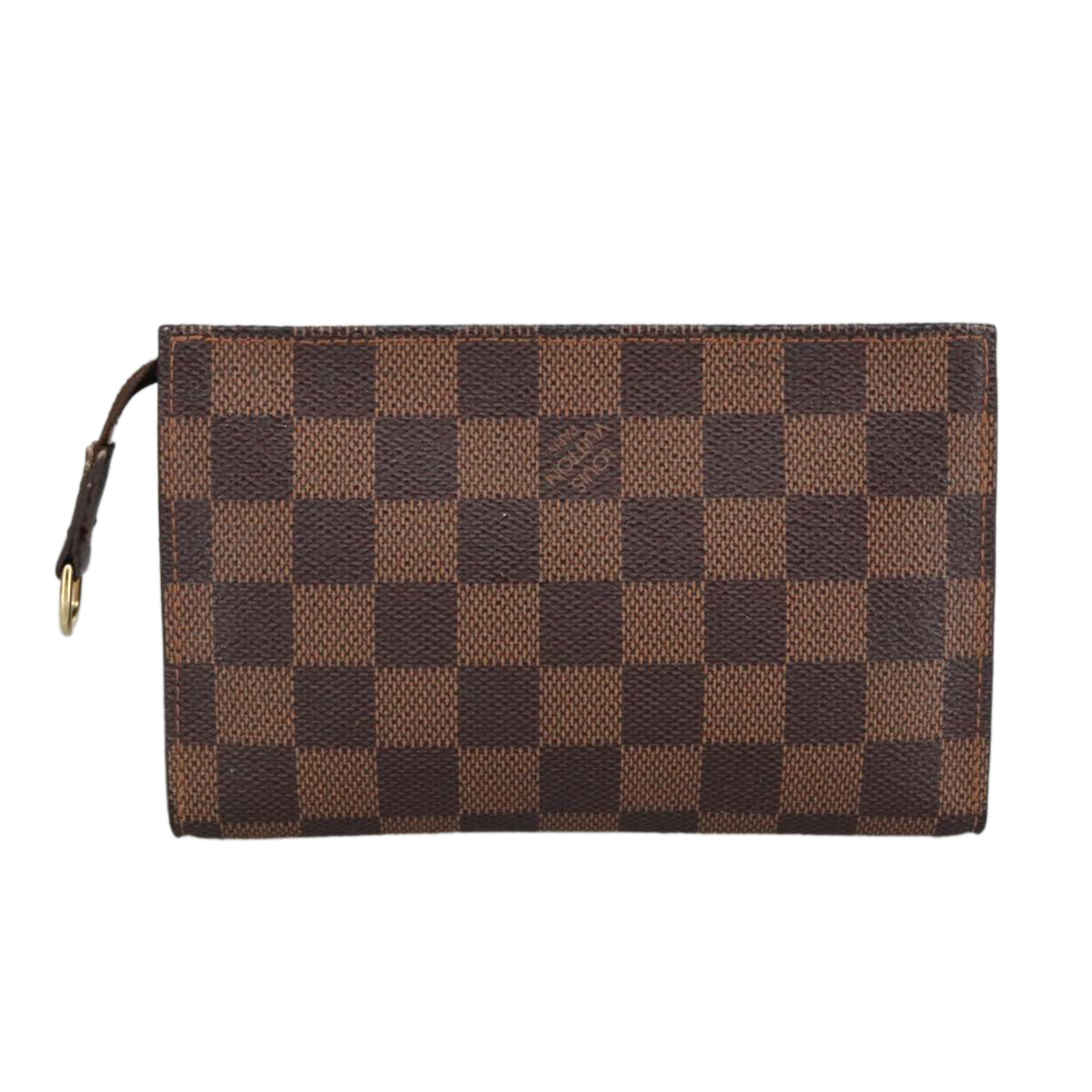 LOUIS VUITTON Damier Ebene Marais Pouch Pouch LV Auth 99010