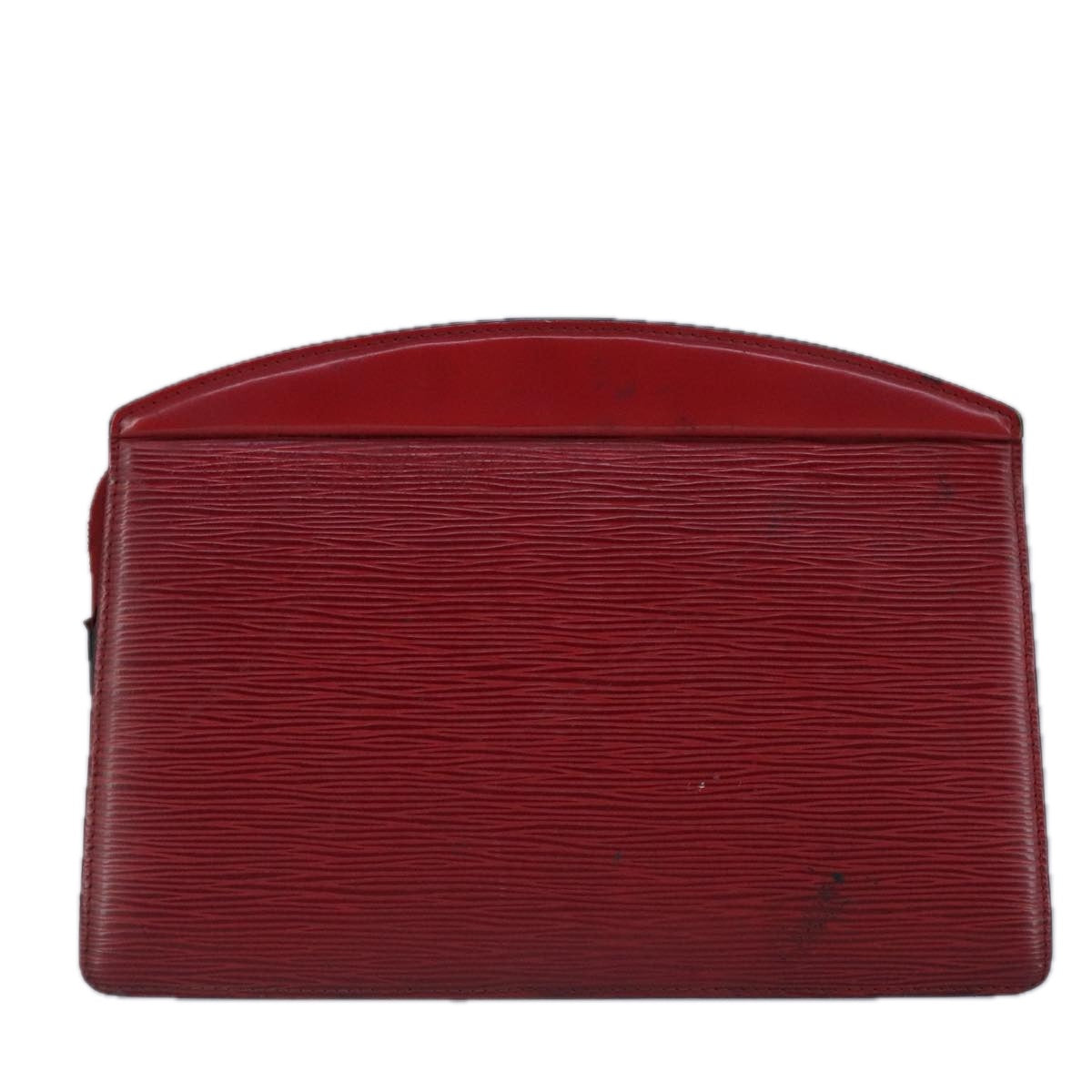 LOUIS VUITTON Epi Trousse Crete Clutch Bag Red M48407 LV Auth 99072