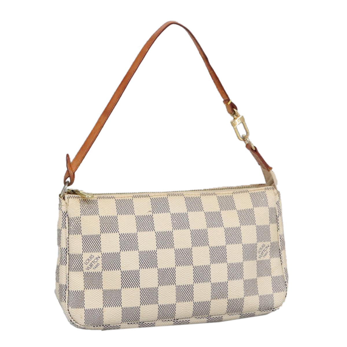 LOUIS VUITTON Damier Azur Pochette Accessoires Pouch N51986 LV Auth 99121