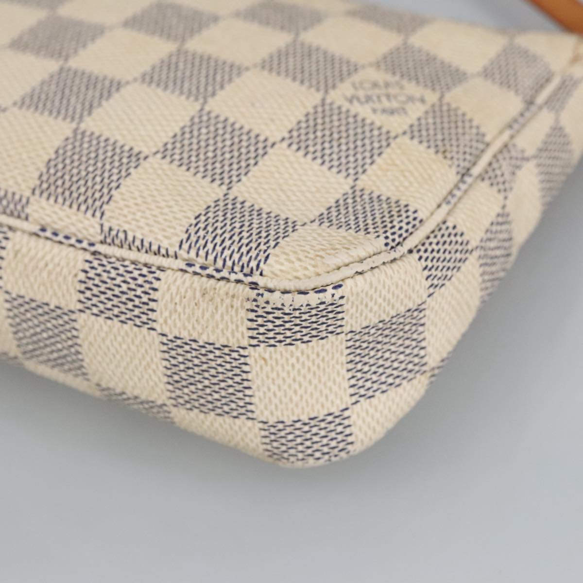 LOUIS VUITTON Damier Azur Pochette Accessoires Pouch N51986 LV Auth 99121