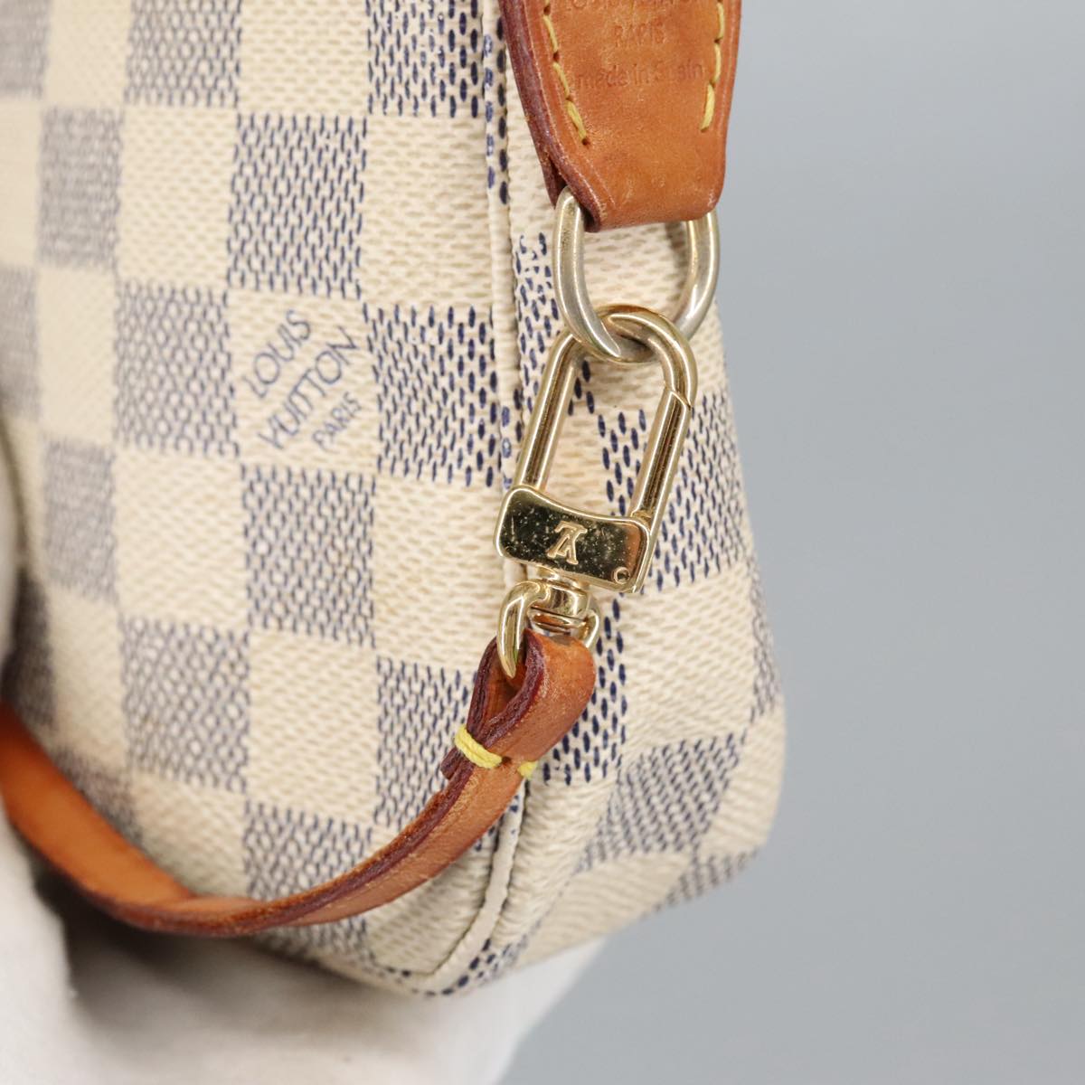 LOUIS VUITTON Damier Azur Pochette Accessoires Pouch N51986 LV Auth 99121