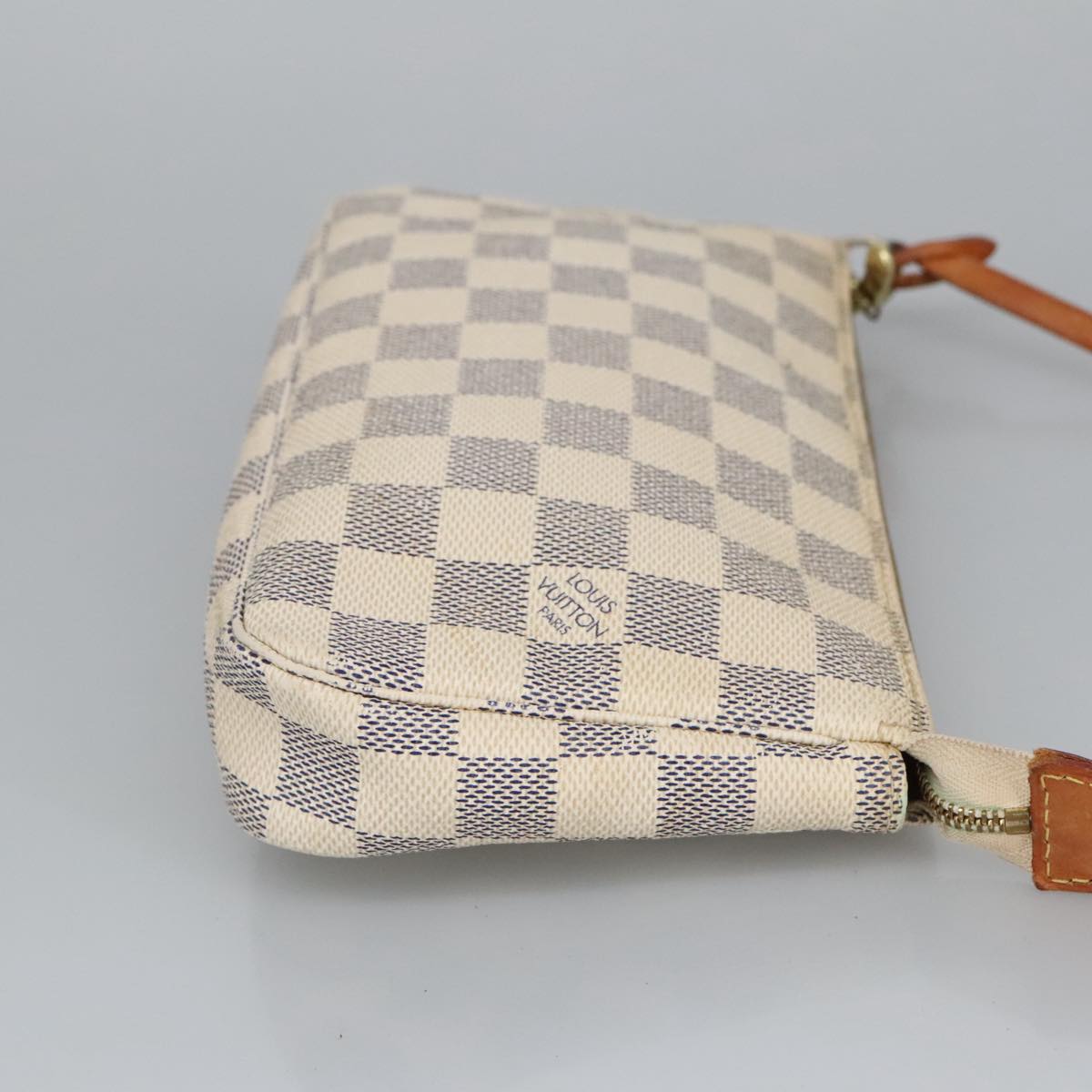 LOUIS VUITTON Damier Azur Pochette Accessoires Pouch N51986 LV Auth 99121