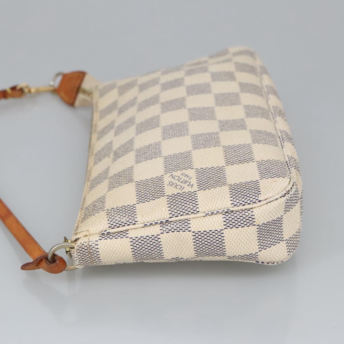 LOUIS VUITTON Damier Azur Pochette Accessoires Pouch N51986 LV Auth 99121