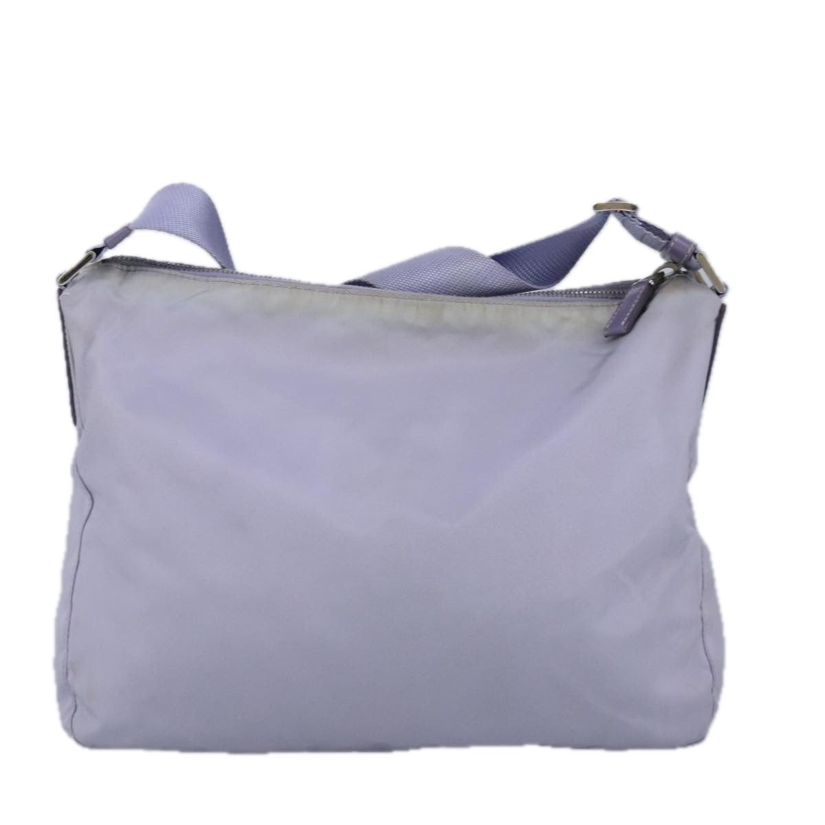 PRADA Shoulder Bag Nylon Purple Silver Auth 99162