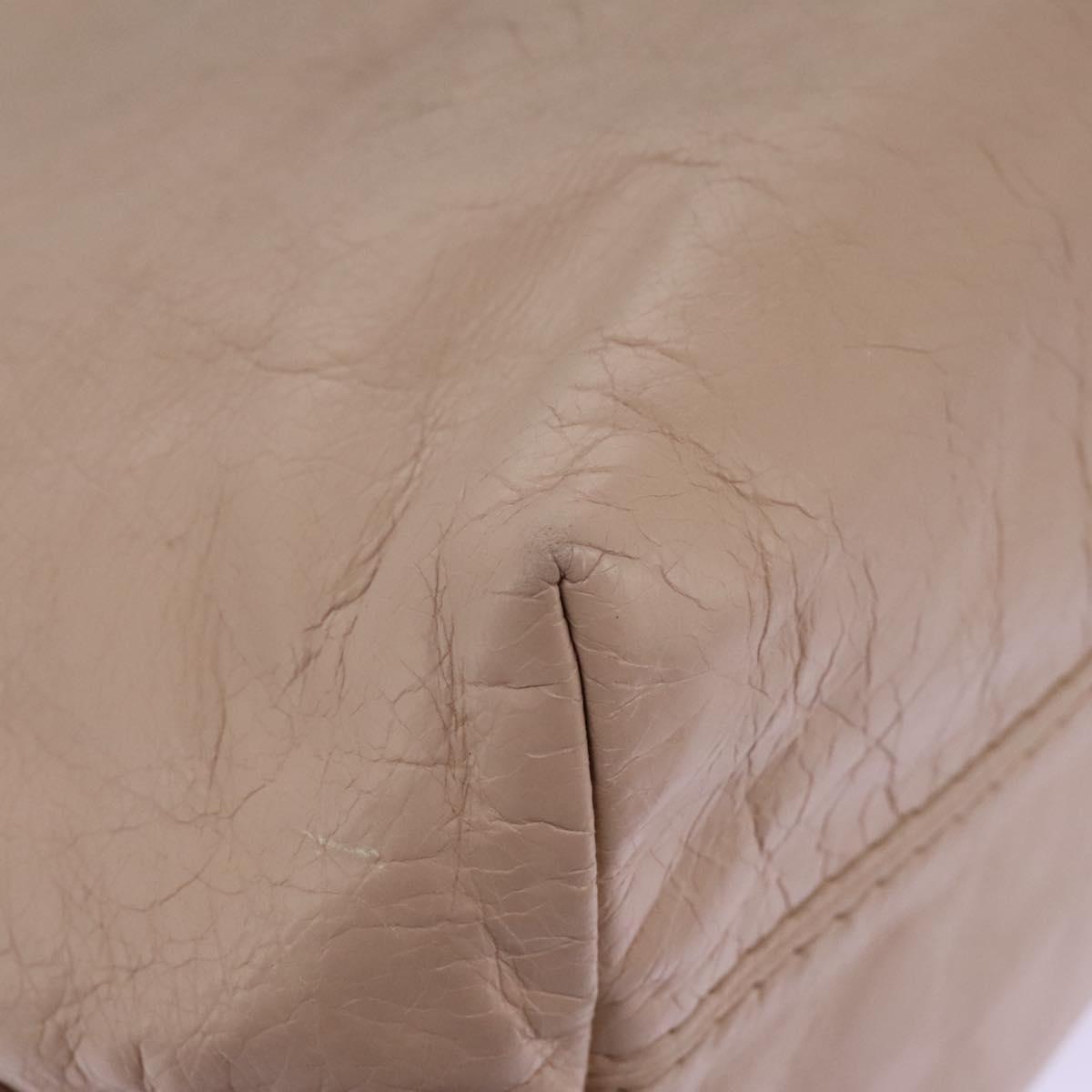 PRADA Hand Bag Leather Pink Auth 99198