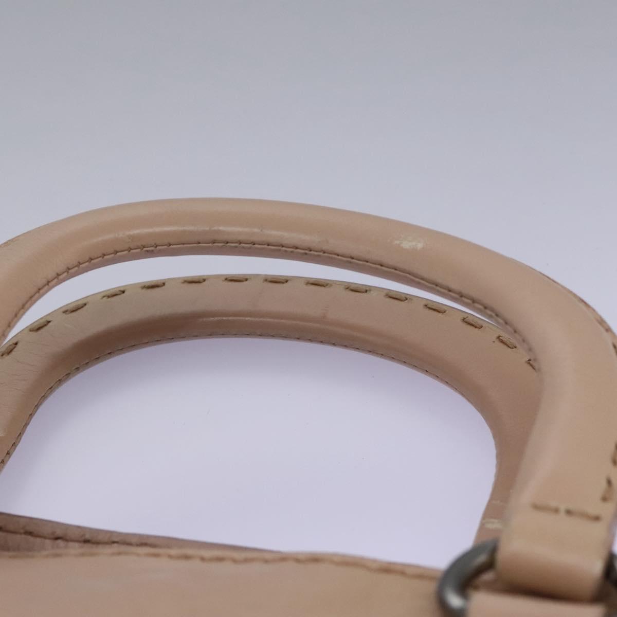 PRADA Hand Bag Leather Pink Auth 99198