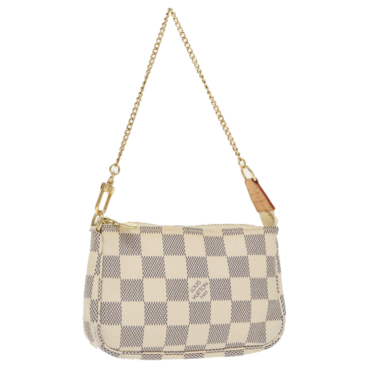 LOUIS VUITTON Damier Azur Mini Pochette Accessoires Pouch N63005 LV Auth 99220