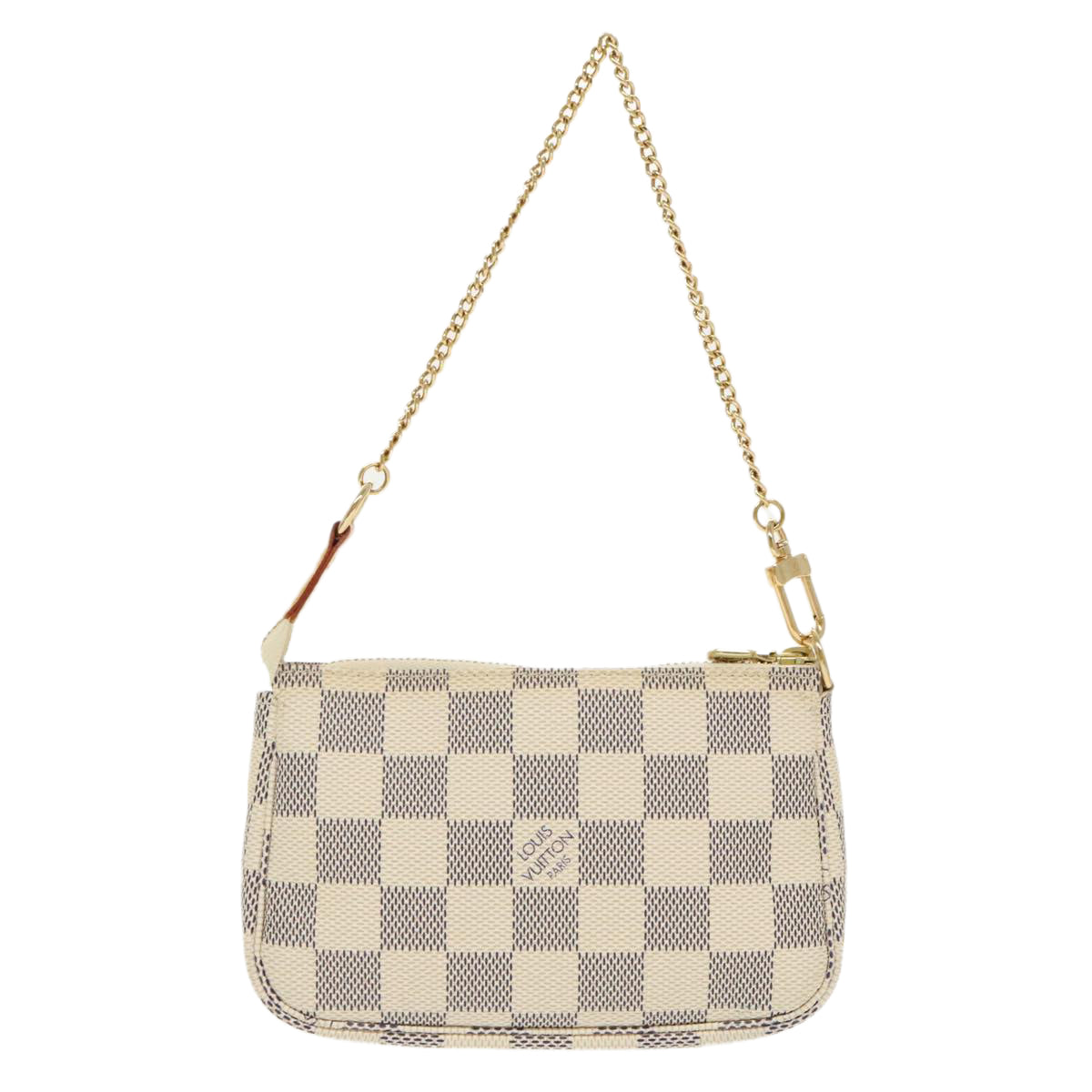 LOUIS VUITTON Damier Azur Mini Pochette Accessoires Pouch N63005 LV Auth 99220