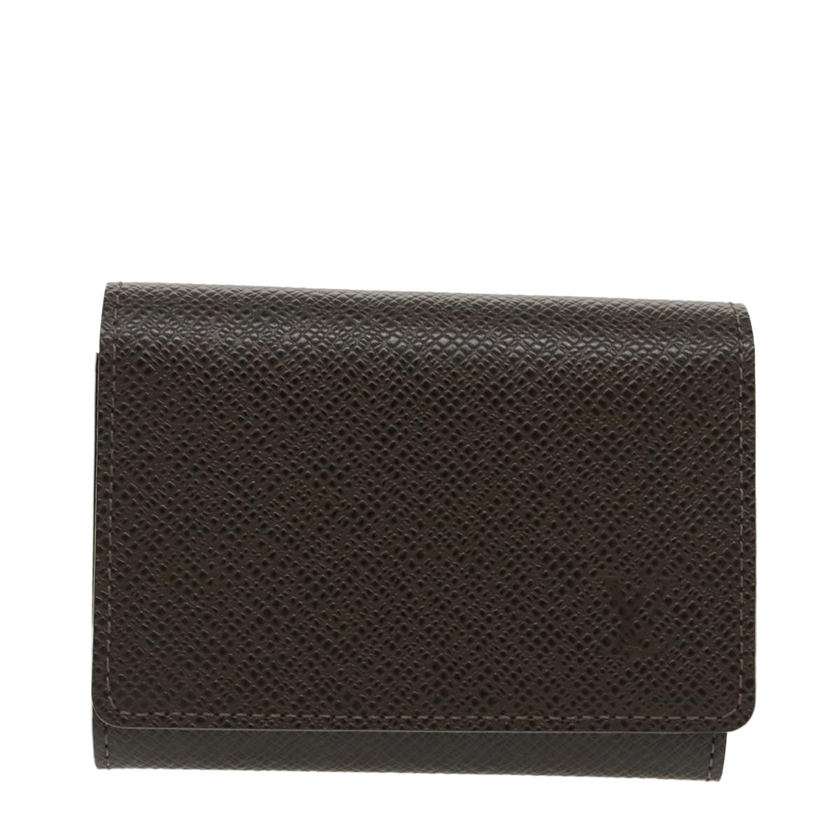 LOUIS VUITTON Taiga Envelope Carte De Visite Case Grizzly M30928 LV Auth 99226V