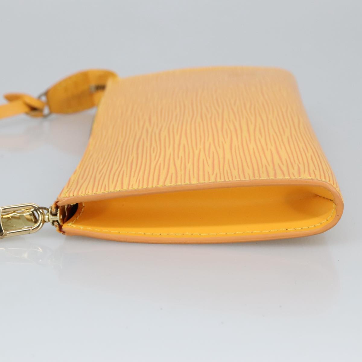 LOUIS VUITTON Epi Pochette Accessoires Pouch Yellow M52989 LV Auth 99264