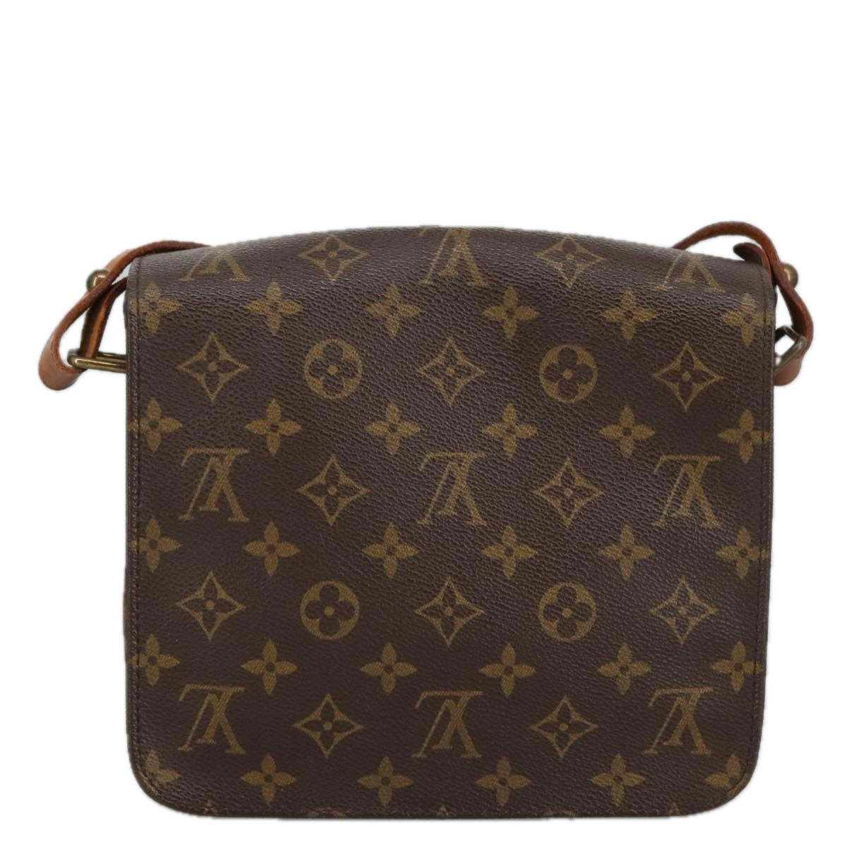 LOUIS VUITTON Monogram Cartouchiere MM Shoulder Bag M51253 LV Auth 99280