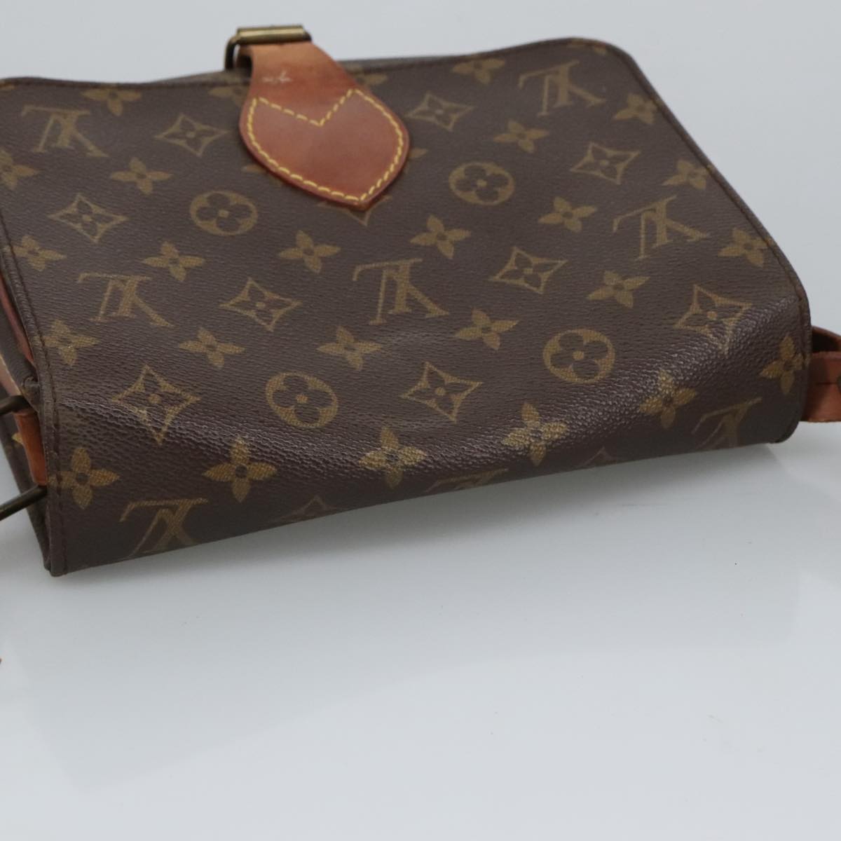 LOUIS VUITTON Monogram Cartouchiere MM Shoulder Bag M51253 LV Auth 99280