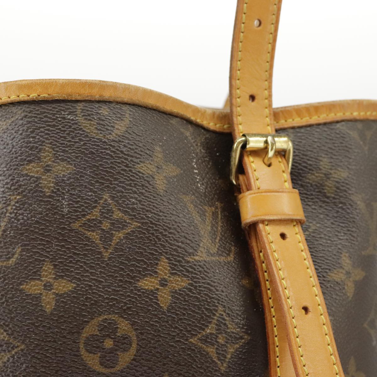 LOUIS VUITTON Monogram Bucket GM Shoulder Bag M42236 LV Auth 99298