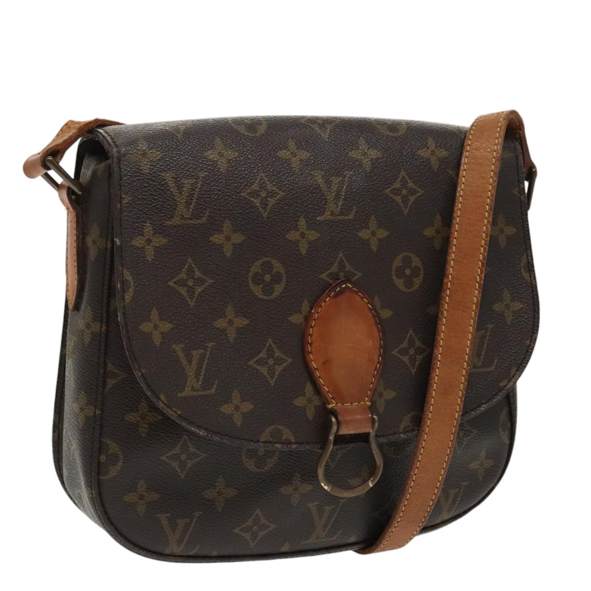 LOUIS VUITTON Monogram Saint Cloud GM Shoulder Bag M51242 LV Auth 99368