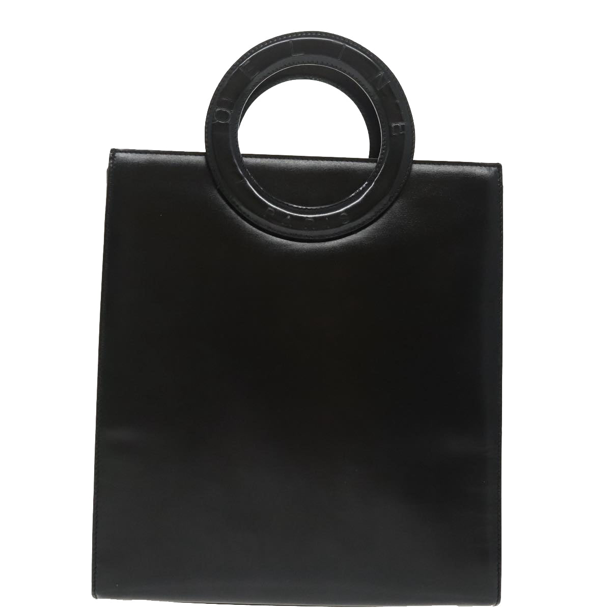 CELINE Hand Bag Leather 2way Black Auth 99381