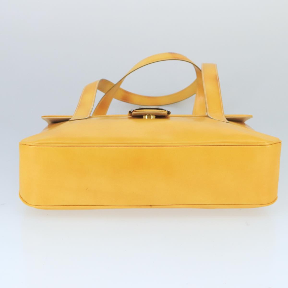 Salvatore Ferragamo Shoulder Bag Leather Yellow Auth 99420