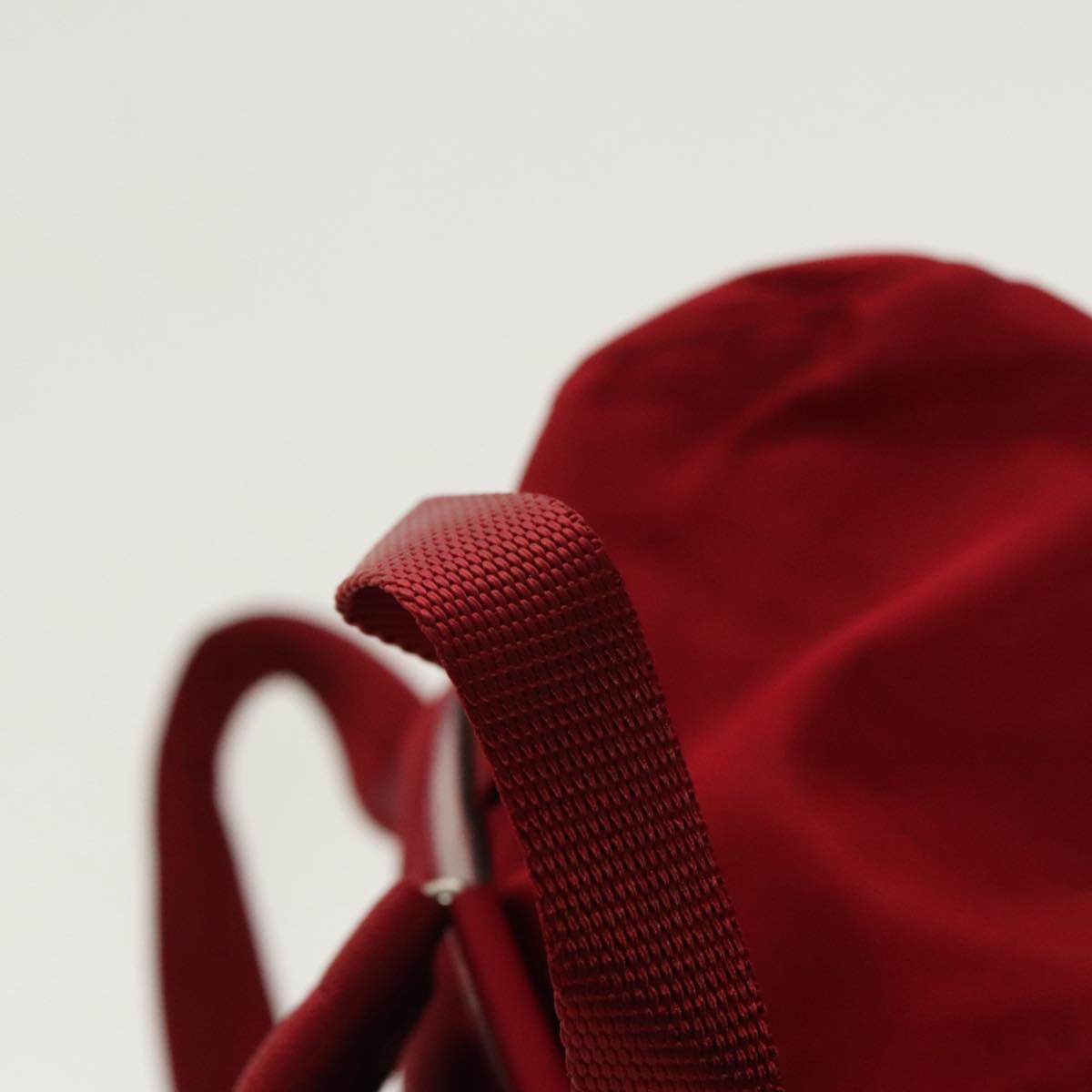 PRADA Backpack Nylon Red Auth 99487