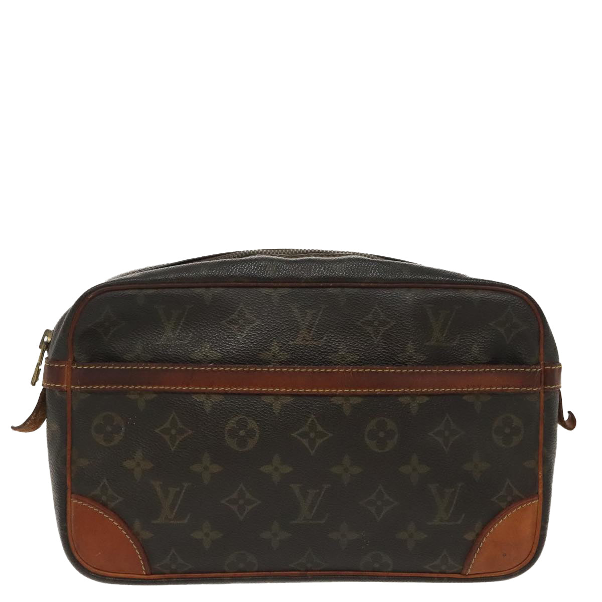 LOUIS VUITTON Monogram Compiegne 28 Clutch Bag M51845 LV Auth 99523