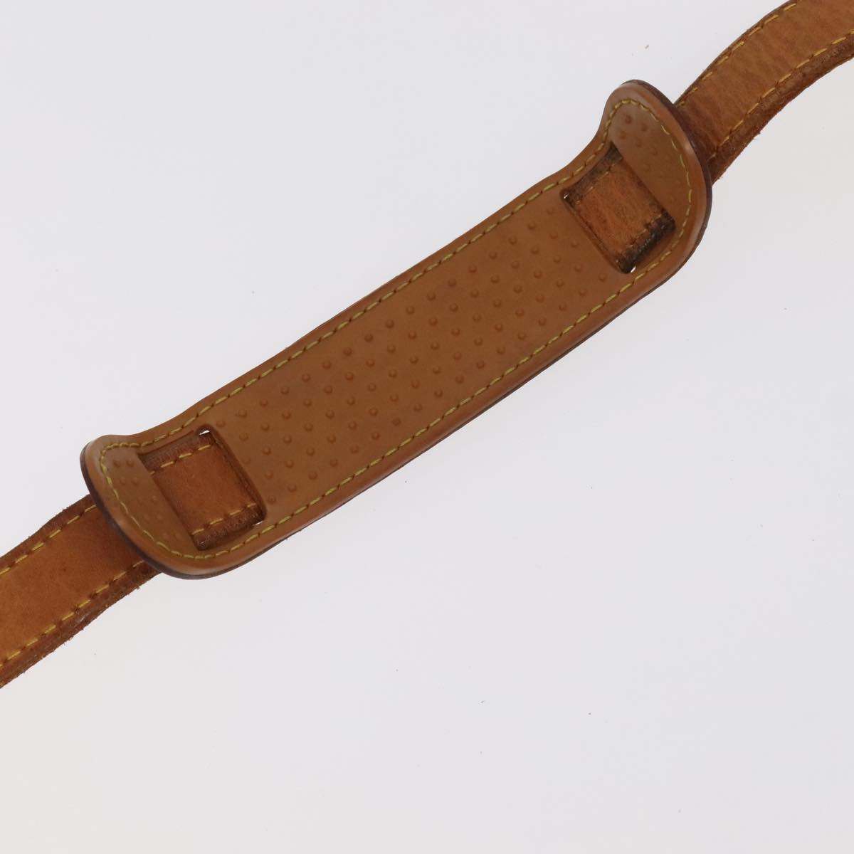 LOUIS VUITTON Adjustable Shoulder Strap Leather 32.7""""""""-40.2"""""""" Beige Auth 99547