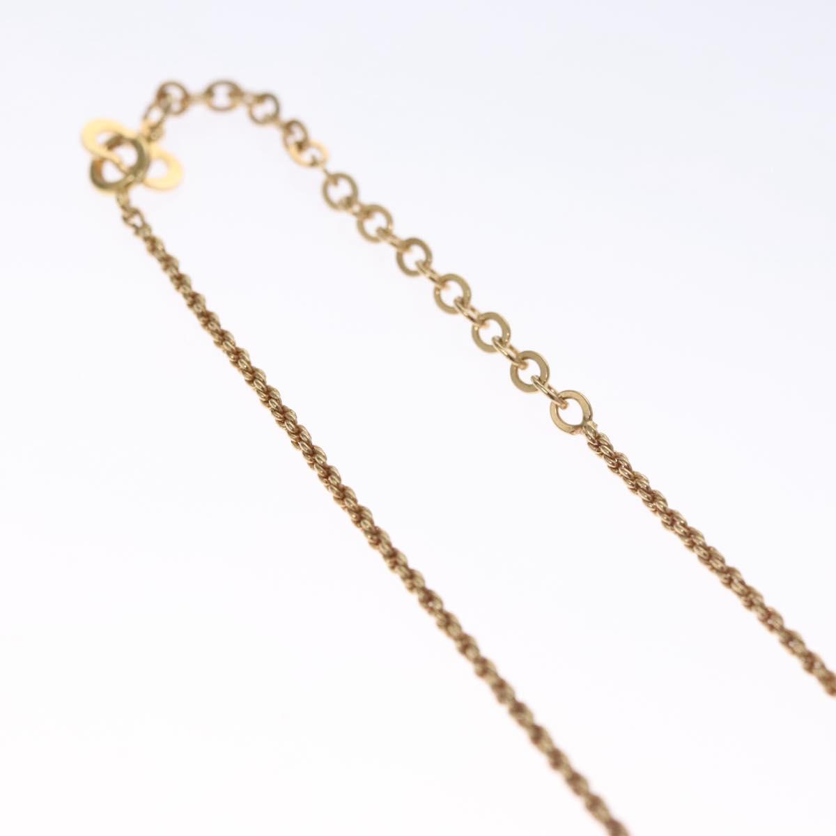 Christian Dior Necklace metal Gold Tone Auth 99550