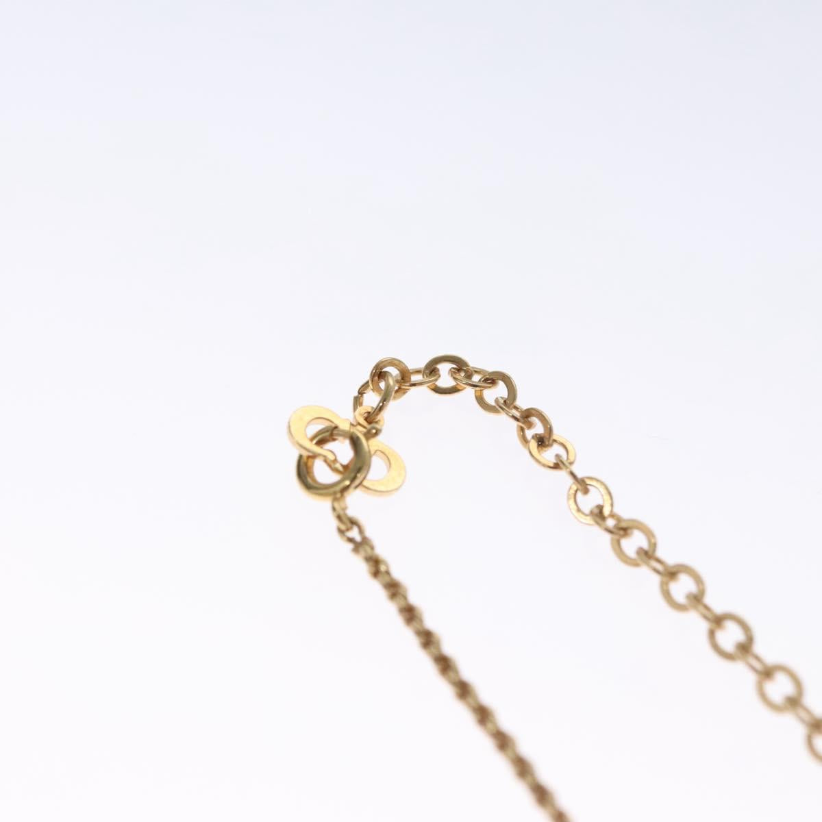 Christian Dior Necklace metal Gold Tone Auth 99550