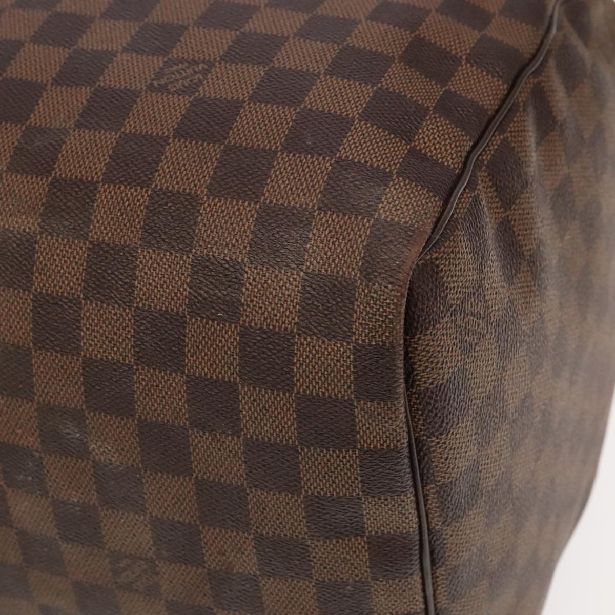 LOUIS VUITTON Damier Ebene Keepall 50 Boston Bag N41427 LV Auth 99623