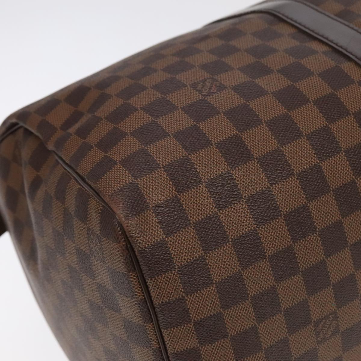 LOUIS VUITTON Damier Ebene Keepall 50 Boston Bag N41427 LV Auth 99623