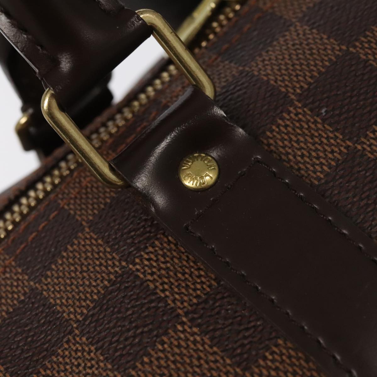 LOUIS VUITTON Damier Ebene Keepall 50 Boston Bag N41427 LV Auth 99623