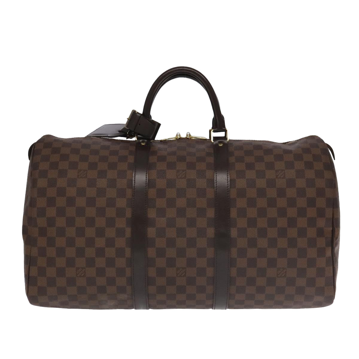 LOUIS VUITTON Damier Ebene Keepall 50 Boston Bag N41427 LV Auth 99623