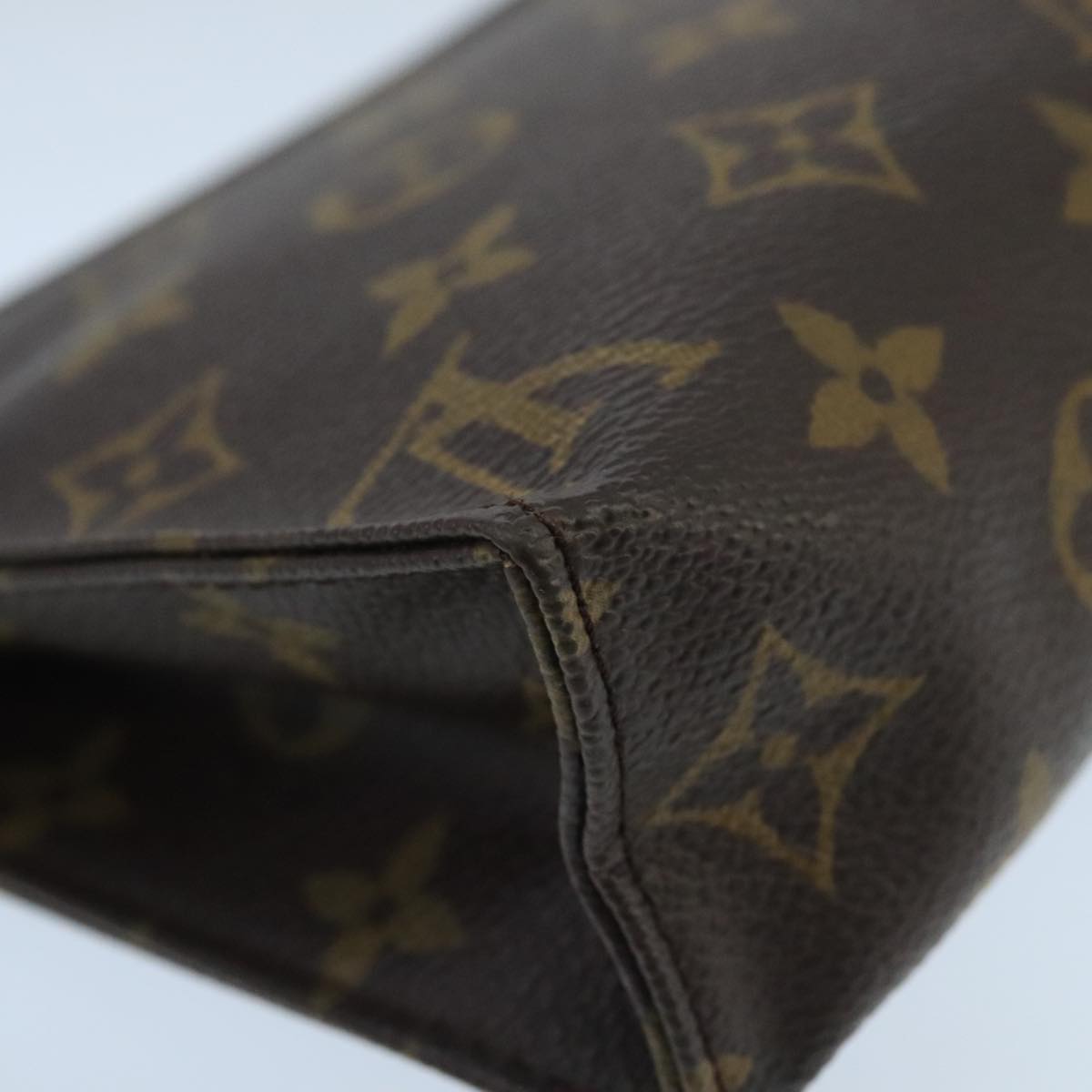 LOUIS VUITTON Monogram Poche Toilette 19 Pouch M47544 LV Auth 99639