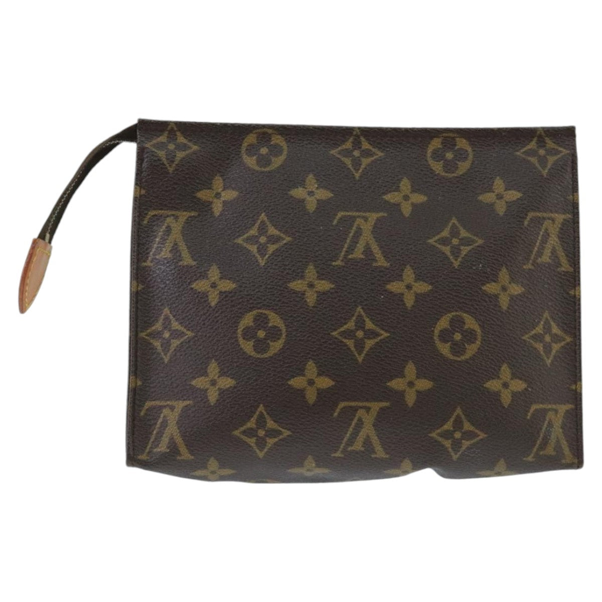 LOUIS VUITTON Monogram Poche Toilette 19 Pouch M47544 LV Auth 99639