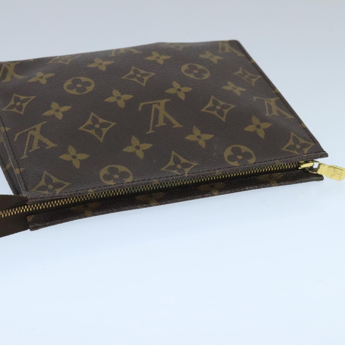 LOUIS VUITTON Monogram Poche Toilette 19 Pouch M47544 LV Auth 99639