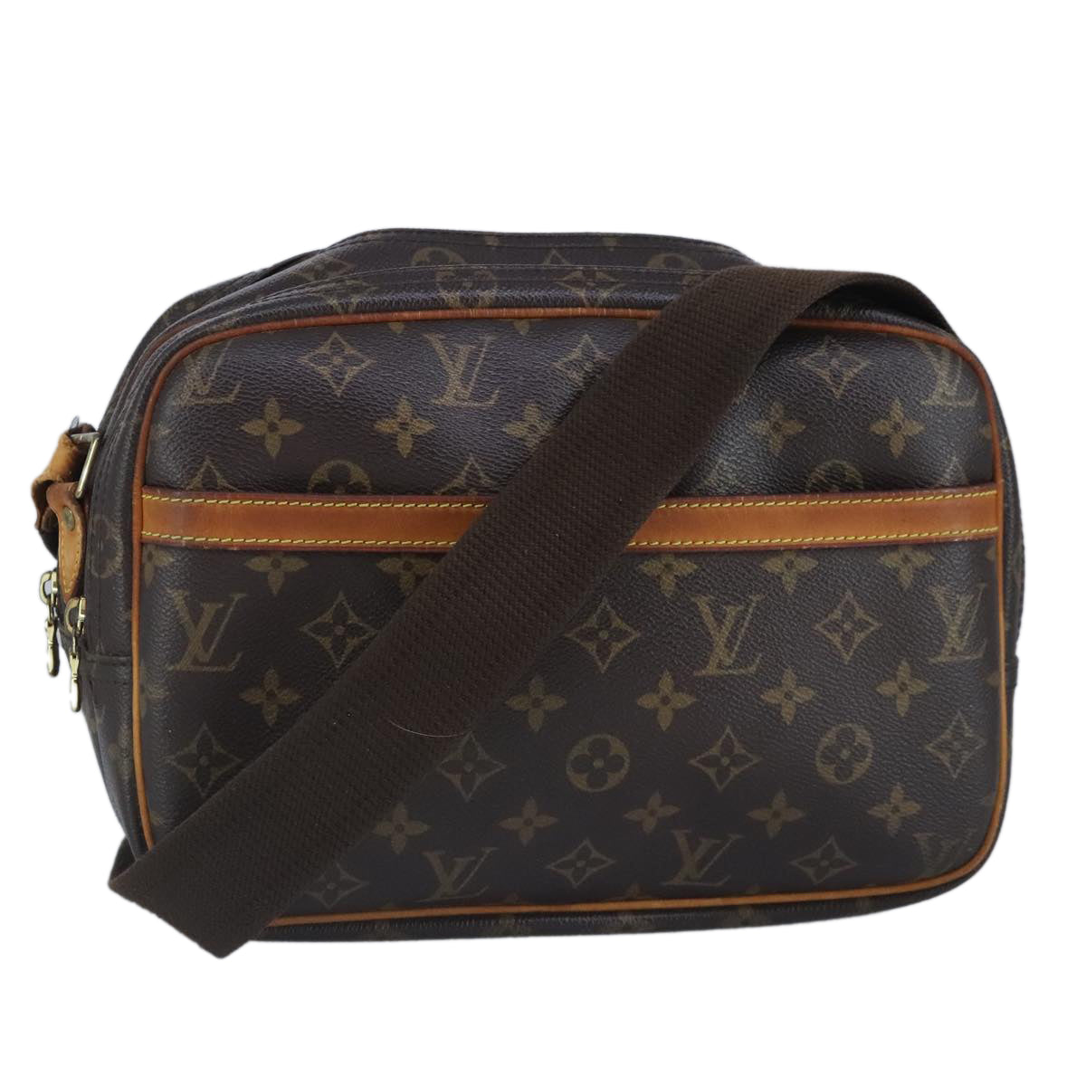 LOUIS VUITTON Monogram Reporter PM Shoulder Bag M45254 LV Auth 99714