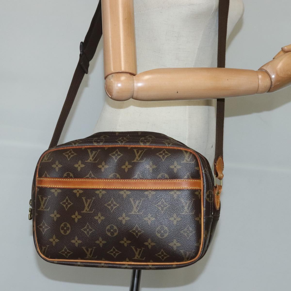 LOUIS VUITTON Monogram Reporter PM Shoulder Bag M45254 LV Auth 99714