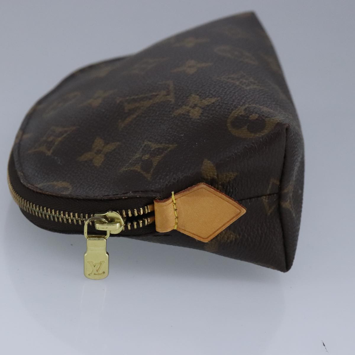 LOUIS VUITTON Monogram Pochette Cosmetic PM Cosmetic Pouch M47515 LV Auth 99726