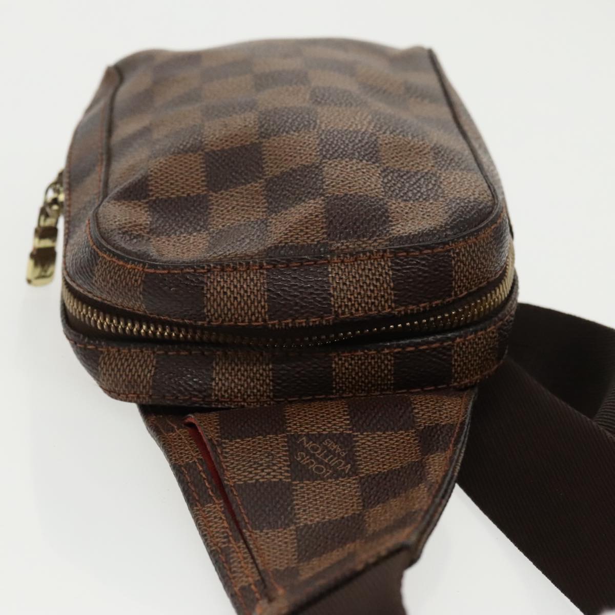 LOUIS VUITTON Damier Ebene Geronimos Shoulder Bag N51994 LV Auth 99744