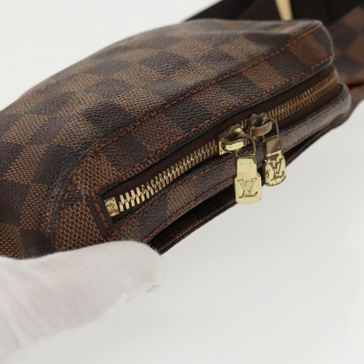 LOUIS VUITTON Damier Ebene Geronimos Shoulder Bag N51994 LV Auth 99744