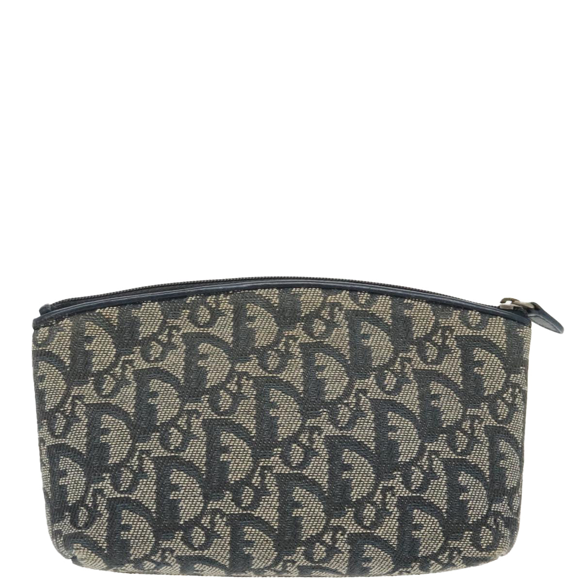 Christian Dior Trotter Canvas Pouch Navy Auth 99769