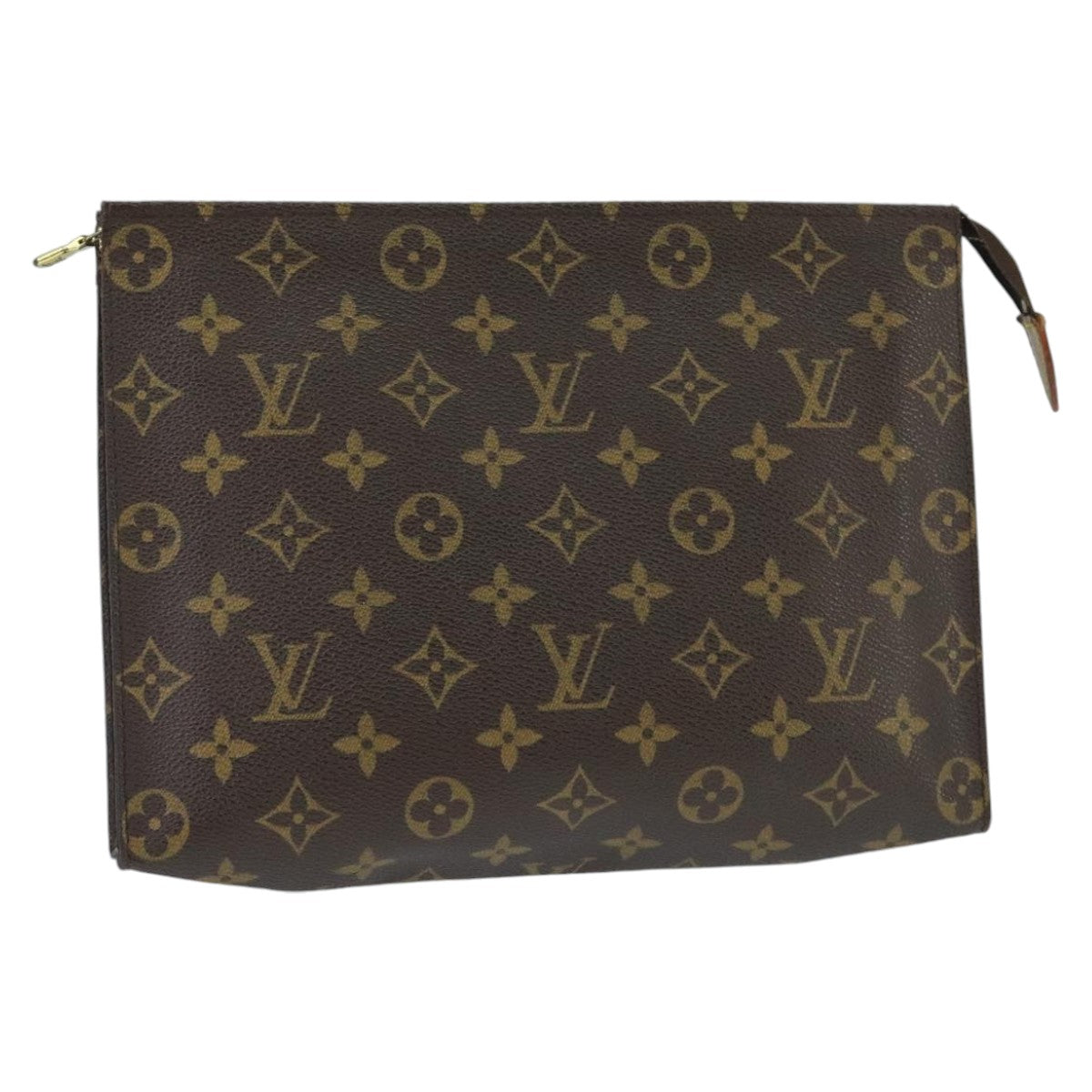 LOUIS VUITTON Monogram Poche Toilette 26 Pouch M47542 LV Auth 99783