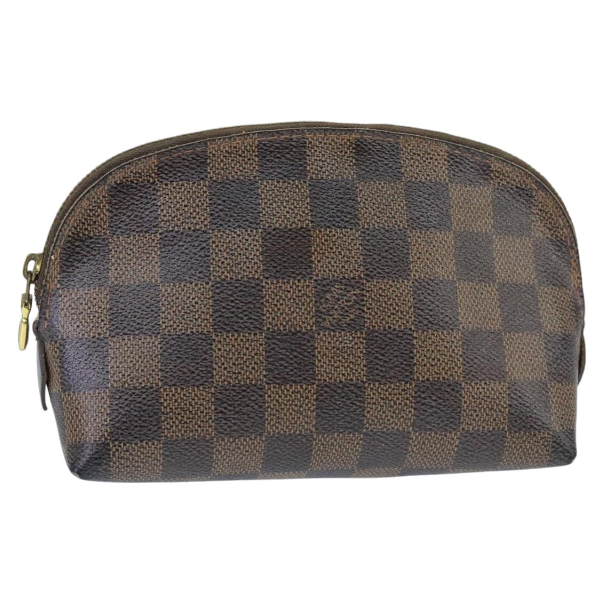 LOUIS VUITTON Damier Ebene Pochette Cosmetic PM Pouch N47516 LV Auth 99785