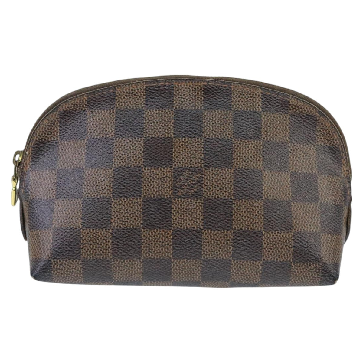 LOUIS VUITTON Damier Ebene Pochette Cosmetic PM Pouch N47516 LV Auth 99785